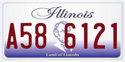 IL license plate A586121