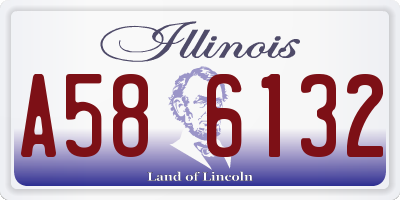 IL license plate A586132
