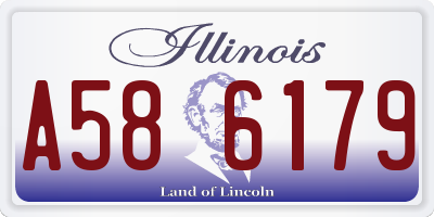 IL license plate A586179