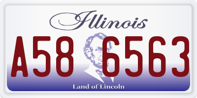 IL license plate A586563
