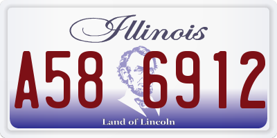 IL license plate A586912