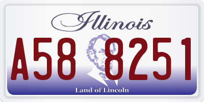 IL license plate A588251