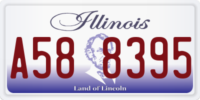 IL license plate A588395