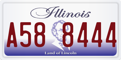IL license plate A588444