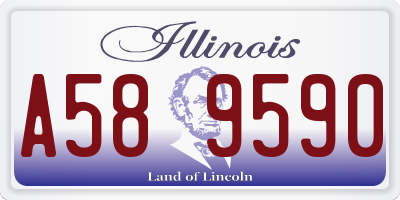 IL license plate A589590