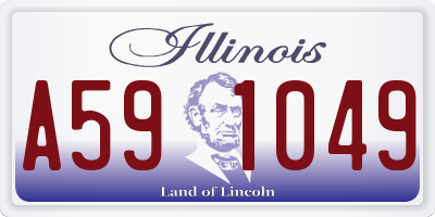 IL license plate A591049