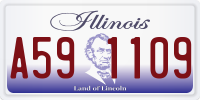 IL license plate A591109