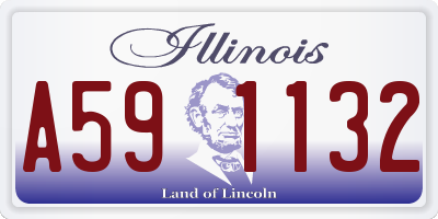 IL license plate A591132