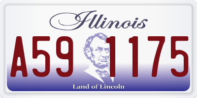 IL license plate A591175