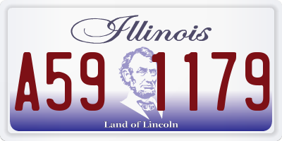 IL license plate A591179