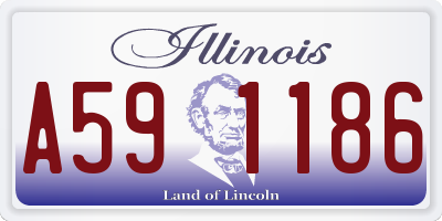 IL license plate A591186