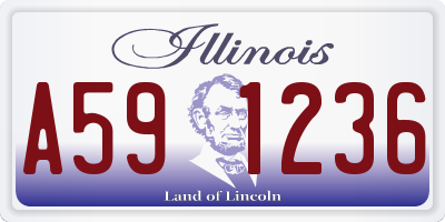 IL license plate A591236