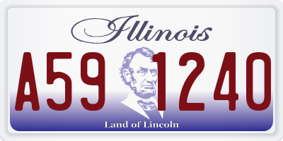 IL license plate A591240