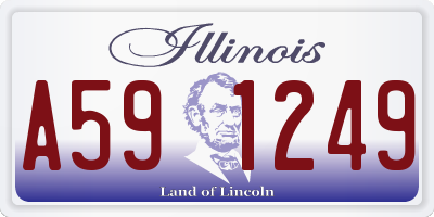 IL license plate A591249