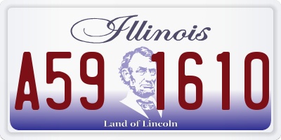 IL license plate A591610