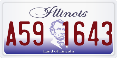 IL license plate A591643