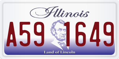IL license plate A591649