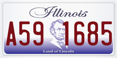 IL license plate A591685