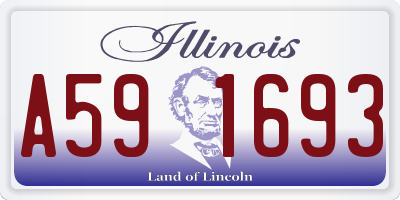 IL license plate A591693