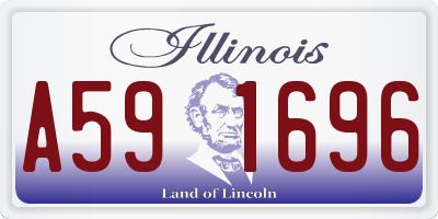 IL license plate A591696
