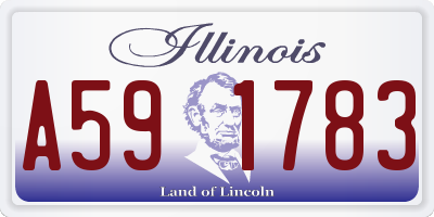 IL license plate A591783