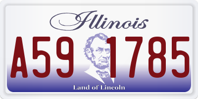IL license plate A591785