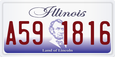 IL license plate A591816