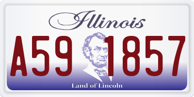 IL license plate A591857