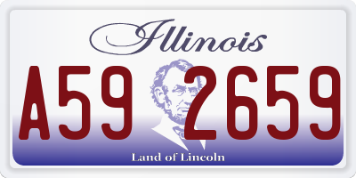 IL license plate A592659
