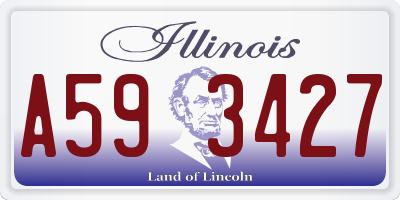 IL license plate A593427