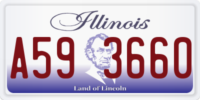 IL license plate A593660