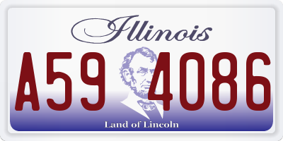 IL license plate A594086