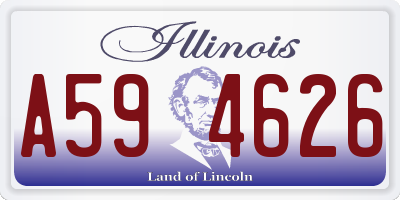 IL license plate A594626
