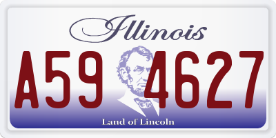 IL license plate A594627