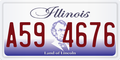 IL license plate A594676