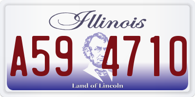IL license plate A594710