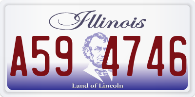 IL license plate A594746