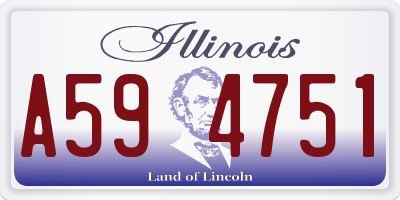 IL license plate A594751