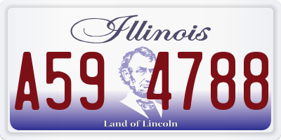 IL license plate A594788