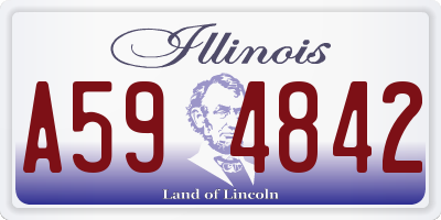 IL license plate A594842