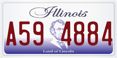 IL license plate A594884