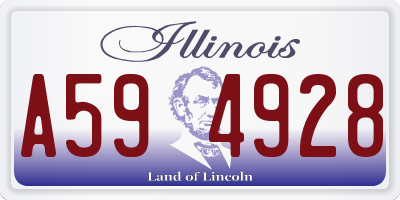 IL license plate A594928