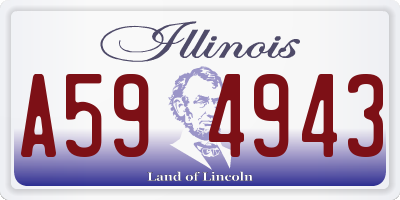 IL license plate A594943