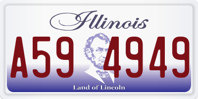 IL license plate A594949
