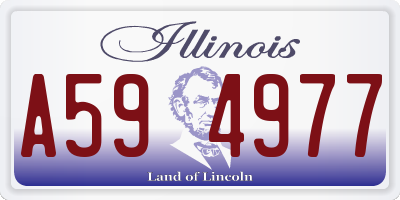 IL license plate A594977