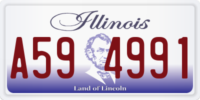 IL license plate A594991