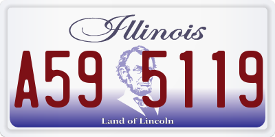 IL license plate A595119