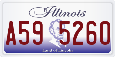 IL license plate A595260