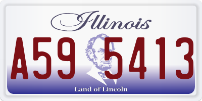IL license plate A595413