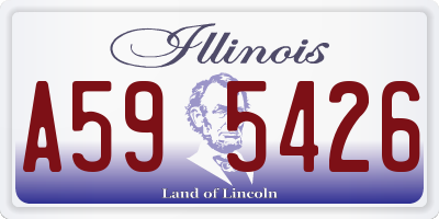 IL license plate A595426